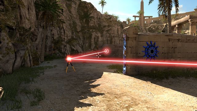 Przekieruj drugie złącze na czerwony przycisk - Crater | Road to Gehenna (DLC) - Świat 2 | The Talos Principle - The Talos Principle - poradnik do gry