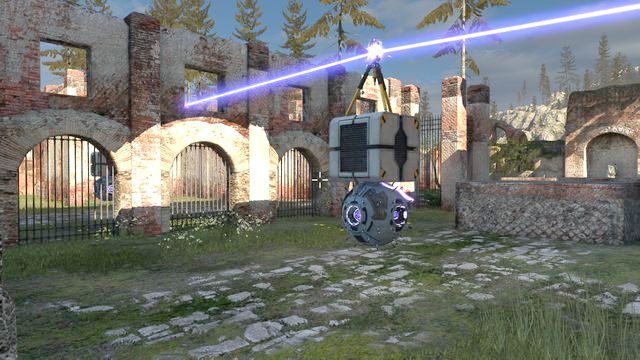 Po wejściu do obszaru zadania zobaczysz poruszające się białe kule - Pendulum | Road to Gehenna (DLC) - Świat 3 | The Talos Principle - The Talos Principle - poradnik do gry