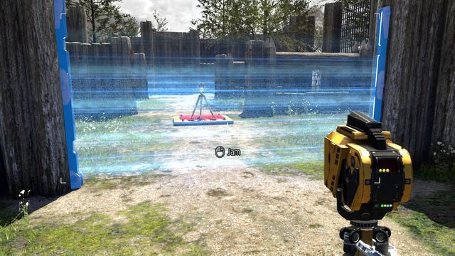 Ustaw złącze na płycie za barierami - Press and Jam | Road to Gehenna (DLC) - Świat 4 | The Talos Principle - The Talos Principle - poradnik do gry