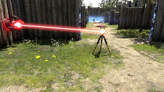 Przekieruj promień od źródła na korytarz - Press and Jam | Road to Gehenna (DLC) - Świat 4 | The Talos Principle - The Talos Principle - poradnik do gry