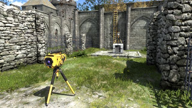 Przejdź przez ogrodzenie i zabierz przedmioty - Goliath | Road to Gehenna (DLC) - Świat 4 | The Talos Principle - The Talos Principle - poradnik do gry