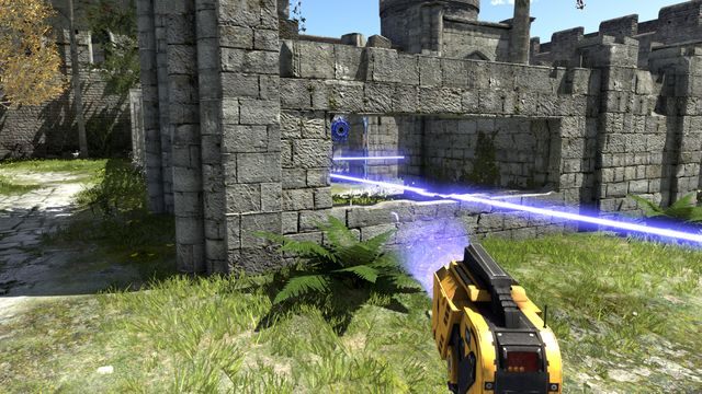 Wyłącz barierę za pomocą jammera, by promień mógł przebiegać swobodnie - Goliath | Road to Gehenna (DLC) - Świat 4 | The Talos Principle - The Talos Principle - poradnik do gry