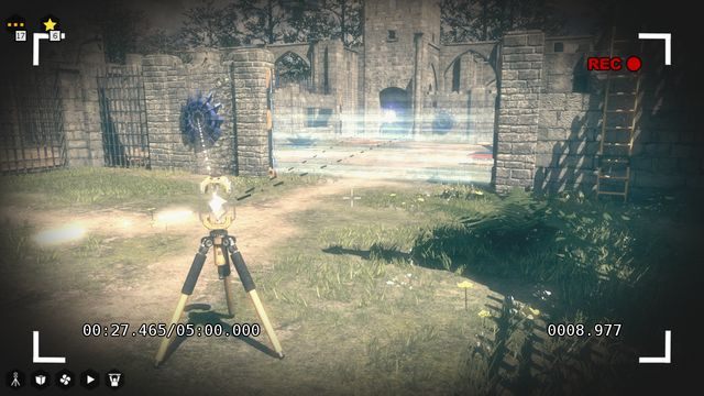 Podczas nagrania ustaw po przeciwnej stronie promień tak, aby przelatywał przez okno i trafiał w ustawione przed chwilą złącze - Świat 1 | Road to Gehenna (DLC) Wszystkie gwiazdki | The Talos Principle - The Talos Principle - poradnik do gry