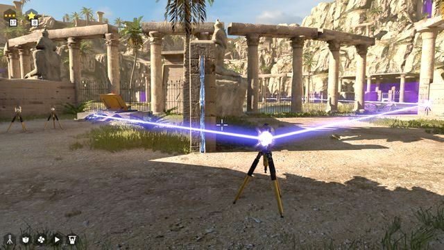 Przekieruj niebieski promień po ziemi do wentylatora - Świat 2 | Road to Gehenna (DLC) Wszystkie gwiazdki | The Talos Principle - The Talos Principle - poradnik do gry