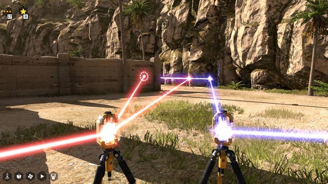 Precyzyjnie ustaw złącza, by promienie się nie stykały - Świat 2 | Road to Gehenna (DLC) Wszystkie gwiazdki | The Talos Principle - The Talos Principle - poradnik do gry