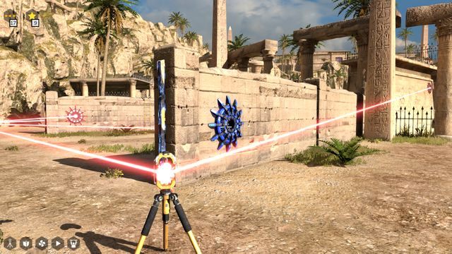 Następnie poprowadź zasilanie złączami przez czerwony promień - Świat 2 | Road to Gehenna (DLC) Wszystkie gwiazdki | The Talos Principle - The Talos Principle - poradnik do gry