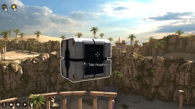 Weź w powietrzu sześcian - Świat 2 | Road to Gehenna (DLC) Wszystkie gwiazdki | The Talos Principle - The Talos Principle - poradnik do gry