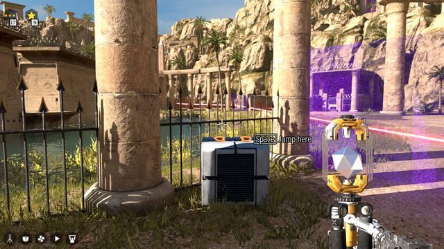Wyskocz ze złączem za bramę - Świat 2 | Road to Gehenna (DLC) Wszystkie gwiazdki | The Talos Principle - The Talos Principle - poradnik do gry