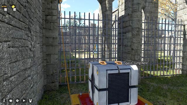 Sześcian na przycisku uwalniającym gwiazdkę - Świat 4 | Road to Gehenna (DLC) Wszystkie gwiazdki | The Talos Principle - The Talos Principle - poradnik do gry