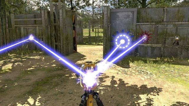 Połącz środkowe złącze pośrednio przez złącze za bramą - Small Space Big Solution | Road to Gehenna (DLC) Dodatkowy poziom - The Talos Principle - poradnik do gry