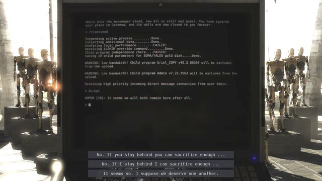 Podejmij decyzję o zakończeniu zgodnie z twoją wolą - Road to Gehenna (DLC) Zakończenia | Road to Gehenna (DLC) Dodatkowy poziom - The Talos Principle - poradnik do gry