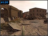 Jak tylko znajdziesz się na nowej drodze, zajmij się dwoma stojącymi w oddali żołnierzami - nie zdjęci na czas mogą trochę namieszać - Misja 9 - The Empire Falls | Medal of Honor Allied Assault Spearhead - Medal of Honor: Allied Assault - Spearhead - poradnik do gry