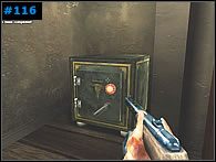 W tym samym pomieszczeniu znajdziesz sejf [#116] , który jednak na razie jest zablokowany - Misja 8 - A Traitor Amongst Us | Medal of Honor Allied Assault Spearhead - Medal of Honor: Allied Assault - Spearhead - poradnik do gry