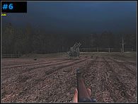 Zdejmij stojącego za drewnianym wózkiem (na lewo od drzewa) przeciwnika i udaj się w tym kierunku - Poradnik do gry - Misja 1 - Welcome to France - Medal of Honor: Allied Assault - Spearhead - poradnik do gry