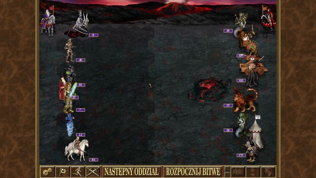 Poprzedzające starcie ustawienie wojsk, możliwe dzięki umiejętności Taktyka. - Walka w Heroes of Might & Magic III | Informacje wstępne i porady - Heroes of Might & Magic III: HD Edition - poradnik do gry