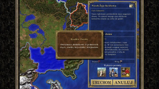 Warto jest wybrać Rzadkie Zasoby jako premię. - Powrót do domu | Kampania - Niech Żyje Królowa | Heroes of Might & Magic III - Heroes of Might & Magic III: HD Edition - poradnik do gry