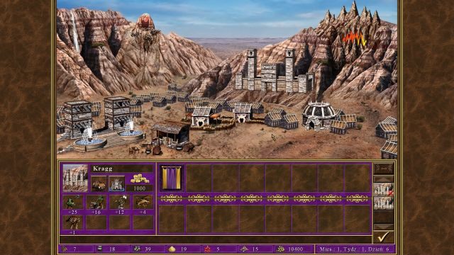 Dostęp do stworów 5-go i 7-go poziomu w 1 tygodniu jest powszechny w tym typie miasta. - Gorączka Złota | Kampania - Wojenny Zamęt | Heroes of Might & Magic III - Heroes of Might & Magic III: HD Edition - poradnik do gry