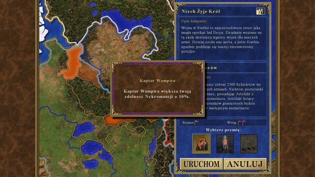 Kaptur Wampira przyda ci się najbardziej. - Sezon Zbiorów | Kampania - Niech Żyje Król | Heroes of Might & Magic III - Heroes of Might & Magic III: HD Edition - poradnik do gry