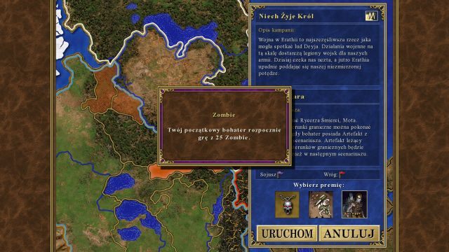 Wybierz Zombie jako nagrodę początkową. - Należna Kara | Kampania - Niech Żyje Król | Heroes of Might & Magic III - Heroes of Might & Magic III: HD Edition - poradnik do gry