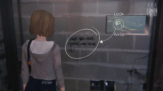 Szóstą decyzję znajdziesz w momencie przedstawionym w rozdziale trzecim - Life is Strange: Out of time - Decyzje - Life is Strange - poradnik do gry