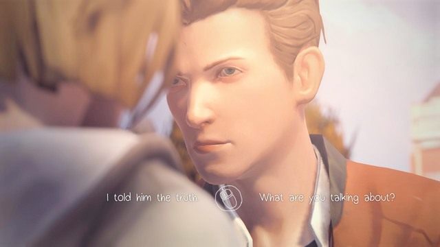 W trakcie rozmowy z Warrenem zaatakuje cię Nathan (ten sam, który wymachiwał pistoletem w damskiej toalecie) - Life is Strange: Chrysalis, Rozdział 4 - solucja, opis przejścia - Life is Strange - poradnik do gry