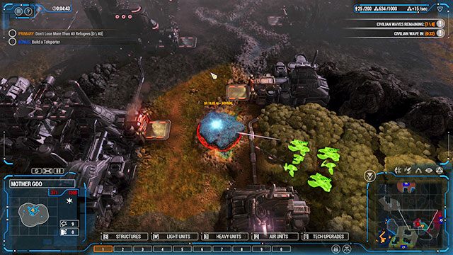 Niezależnie od taktyki uważaj na bazy uchodźców - Misja 9 - Magos Pass | Kampania Human | Grey Goo - Grey Goo - poradnik do gry