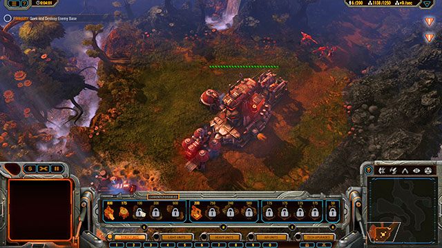 Zebrawszy armię ruszaj jedynym dostępnym przejściem na północ [2] - Misja 1 - Hunters Valley | Kampania Beta | Grey Goo - Grey Goo - poradnik do gry