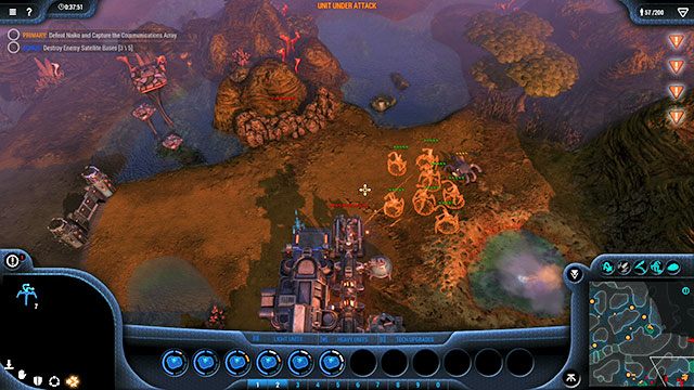 Na tym etapie powinieneś zapełnić limit populacji - Misja 13 - The Grotto | Kampania Goo | Grey Goo - Grey Goo - poradnik do gry