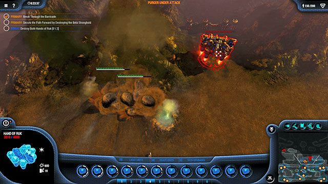 Po zobaczeniu Hand of Ruk rzuć na niego wszystko, co masz - Misja 14 - The Barricade | Kampania Goo | Grey Goo - Grey Goo - poradnik do gry