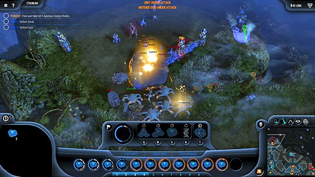 Po przebiciu się do bazy zignoruj wschodnie fortyfikacje - Misja 15 - The Aperture Device | Kampania Goo | Grey Goo - Grey Goo - poradnik do gry