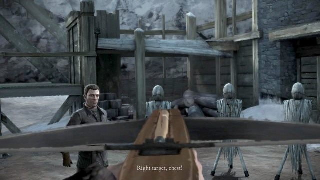 Żeby poprawnie wykonać tą próbę musisz trafiać w manekiny w momencie kiedy dostaniesz taki rozkaz - Rozdział 4| Epizod 2 - The Lost Lords | Game of Thrones - Game of Thrones - A Telltale Games Series - poradnik do gry