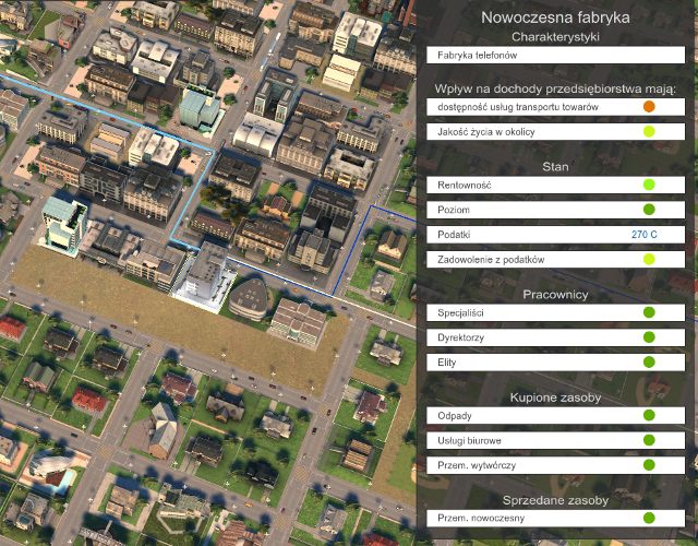 Zapewne już zauważyłeś, że praktycznie wszystkie budynki (poza zabudowaniami mieszkalnymi) kupują jakieś zasoby i produkują inne - Zależności towarowe | Rozwój metropolii | Cities XXL - Cities XXL - poradnik do gry