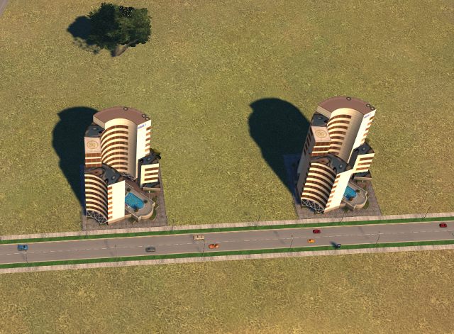 Mając okolicę turystyczna można postawić wiele hoteli turystycznych - turystyka jest traktowana jako zasób i można eksportować jej żetony oferując usługi turystyczne mieszkańcom innych miast - Specjalizacja miasta | Rozwój metropolii | Cities XXL - Cities XXL - poradnik do gry