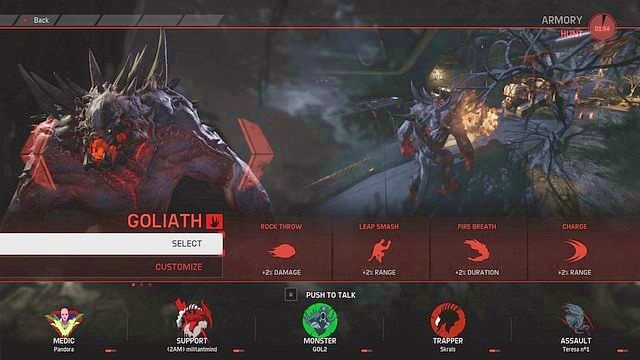 Goliath jest pierwszym potworem, który jest dostępny po włączeniu gry - Goliath | Potwory Evolve - Evolve - poradnik do gry