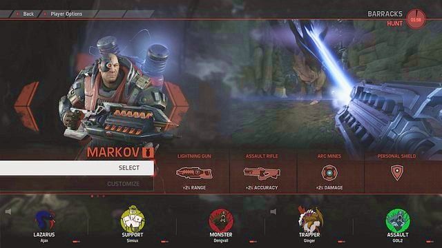 Markov jest pierwszym dostępnym przedstawicielem tej klasy - Assault | Łowcy Evolve - Evolve - poradnik do gry