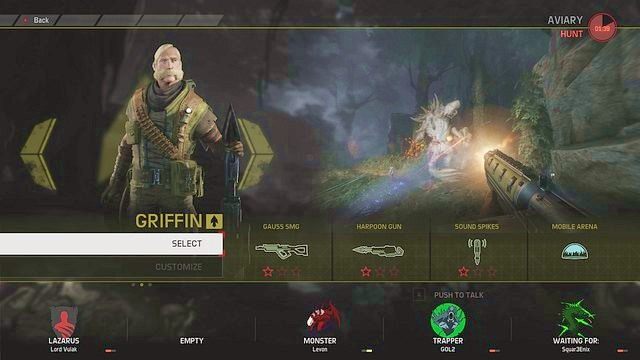 Griffin jest drugim Trapperem, którego odblokowujemy poprzez wymaksowanie wszystkich zdolności Maggie - Trapper | Łowcy Evolve - Evolve - poradnik do gry