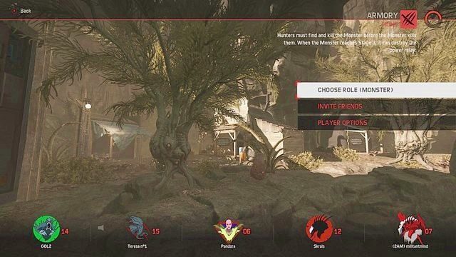 Po tym okienku nastąpi wybór postaci - Skirmish/Hunt | Tryby gry Evolve - Evolve - poradnik do gry