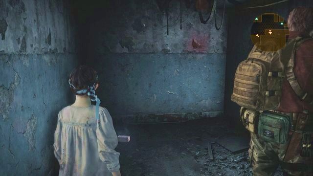 Unosząca się mgiełka i leżąca obok cegła to pewnik, że natalia właśnie patrzy na Larwę owada. - Znajdźki | Podstawy | Resident Evil Revelations 2 - Resident Evil: Revelations 2 - Kolonia Karna - poradnik do gry
