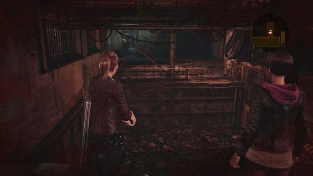 Podsadź Moirę w miejscu, gdzie brakuje barierki. - Ucieknij z zakładu - włączenie zasilania | Kolonia karna - Claire - Resident Evil: Revelations 2 - Kolonia Karna - poradnik do gry