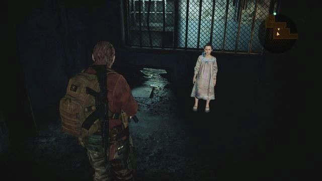 Miejsce, w którym przez dziurę przeciśnij się Natalią. - Przejdź przez budynek | Kolonia karna - Barry | Resident Evil Revelations 2 - Resident Evil: Revelations 2 - Kolonia Karna - poradnik do gry