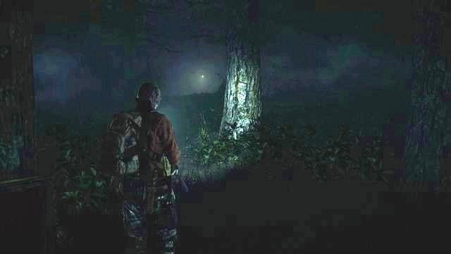 Ostatnia migocząca żarówka wskaże Ci drogę do wyjścia z lasu. - Znajdź inną drogę | Kolonia karna - Barry | Resident Evil Revelations 2 - Resident Evil: Revelations 2 - Kolonia Karna - poradnik do gry