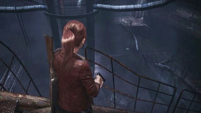 Podczas poszukiwania klucza trafisz na dolny poziom więzienia (miejsce, w którym znajdziesz przy ciele strażnika pistolet) - Kolonia karna - Claire | Emblematy wieży | Resident Evil Revelations 2 - Resident Evil: Revelations 2 - Kolonia Karna - poradnik do gry