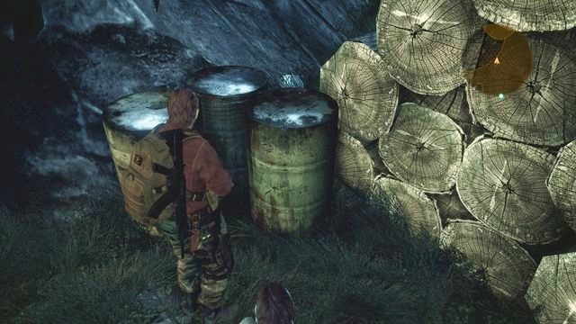 Na terenie ostatniej większej areny, w miejscu, gdzie musisz zniszczyć bramę - Kolonia karna - Barry | Emblematy wieży | Resident Evil Revelations 2 - Resident Evil: Revelations 2 - Kolonia Karna - poradnik do gry