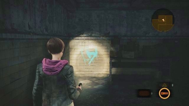 Po włączeniu zasilania Moira zostanie zaatakowana przez przeciwnika otwierającego drzwi z lewej strony - Rysunki Kafki (Moira) | Rysunki Kafki i Larwy owadów - Resident Evil: Revelations 2 - Kolonia Karna - poradnik do gry