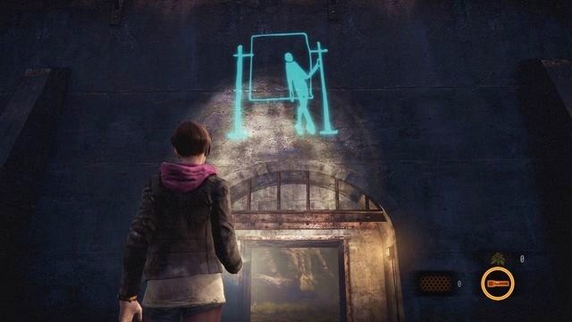 Zaraz po opuszczeniu więzienia popatrz w górę, nad betonową bramą - Rysunki Kafki (Moira) | Rysunki Kafki i Larwy owadów - Resident Evil: Revelations 2 - Kolonia Karna - poradnik do gry