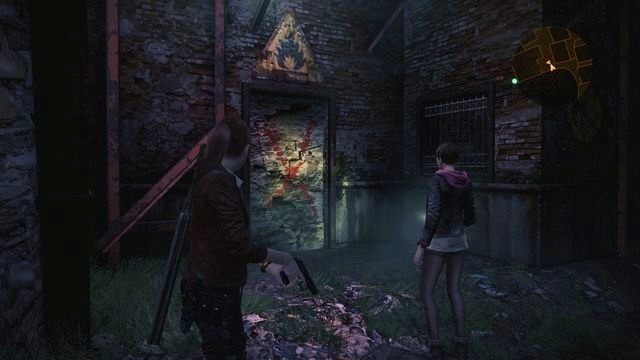 Po pokonaniu przeciwnika ruszaj w kierunku kolejnych drzwi oznaczonych literą X - Znajdź paliwo i akumulator | Kontemplacja - Claire | Resident Evil Revelations 2 - Resident Evil: Revelations 2 - Kolonia Karna - poradnik do gry