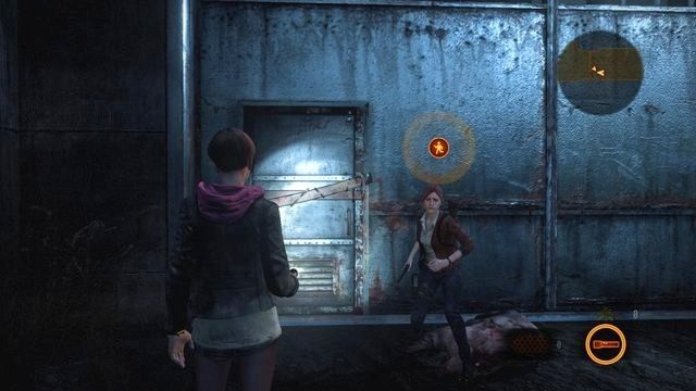 Drzwi odblokujesz sterując Moirą. - Idź do wieży | Kontemplacja - Claire | Resident Evil Revelations 2 - Resident Evil: Revelations 2 - Kolonia Karna - poradnik do gry