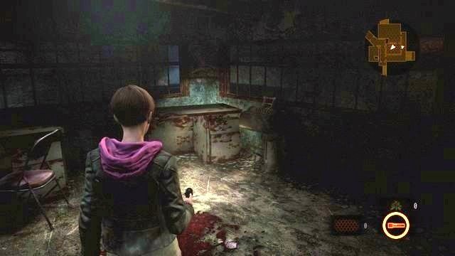 W kolejnej z sal w szufladzie biurka znajdziesz Ubranie - Idź do wieży | Kontemplacja - Claire | Resident Evil Revelations 2 - Resident Evil: Revelations 2 - Kolonia Karna - poradnik do gry