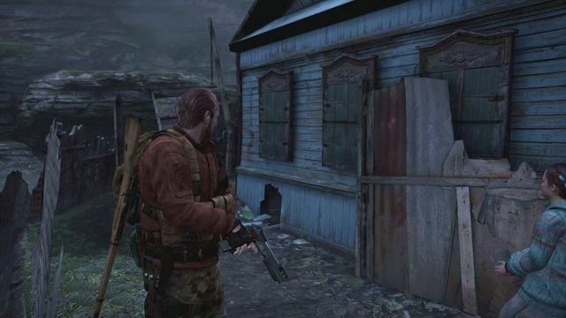 Do tegoż domu możesz wejśc jako Natalia (przez niewielki otwórz widziany na obrazku) i owtorzć drzwi dla Barryego - Przejdź przez wioskę | Kontemplacja - Barry | Resident Evil Revelations 2 - Resident Evil: Revelations 2 - Kolonia Karna - poradnik do gry