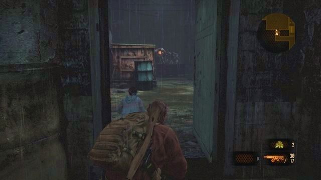 Walkę dobrze prowadzić przed wejściem, gdzie pozostaniesz poza zasięgiem wypluwanych pocisków. - Idź do wieży cz.2 | Kontemplacja - Barry | Resident Evil Revelations 2 - Resident Evil: Revelations 2 - Kolonia Karna - poradnik do gry